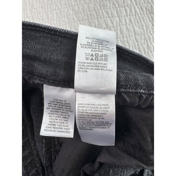 Lucky Brand Mens Black 110 Skinny Denim Casual Jeans 34X30 Everyday - Picture 8 of 9